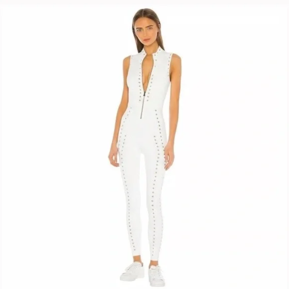 NWT GiGi C Sarah Jumpsuit in White Sz XS - Picture 3 of 5